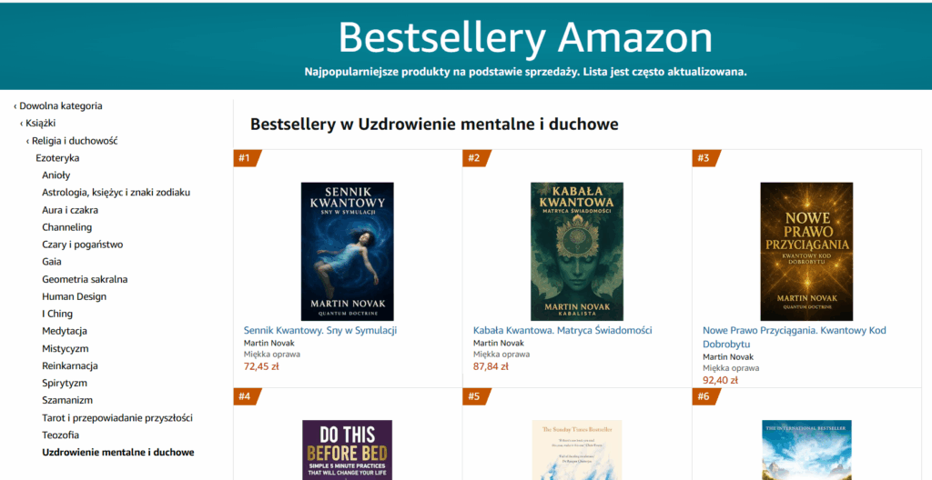 Wydawnictwo SubProfit. Bestsellery Amazon
